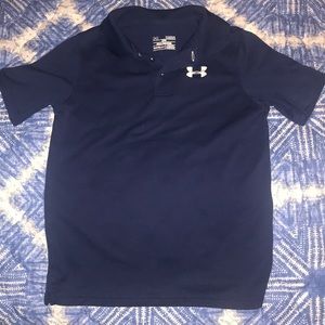 Youth Large Navy Under Armour Polo
